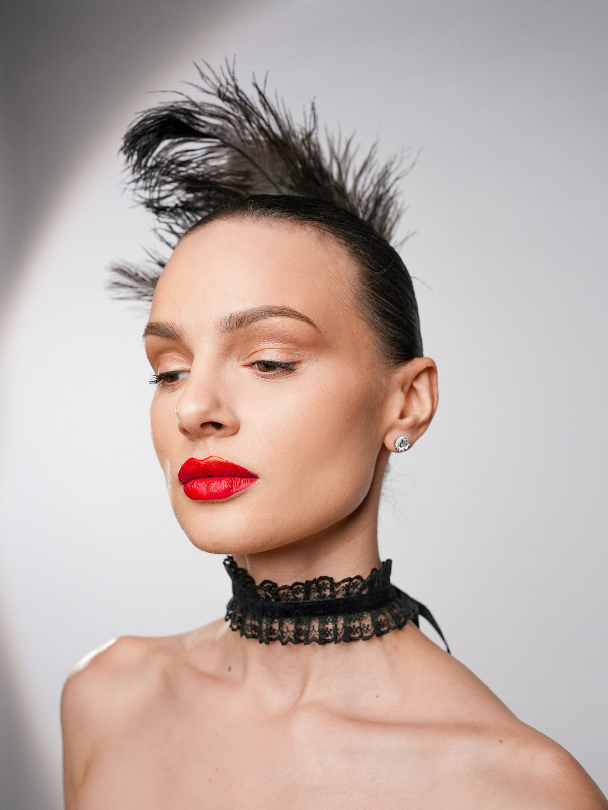 CHOKER DANTELĂ MARIE BLACK