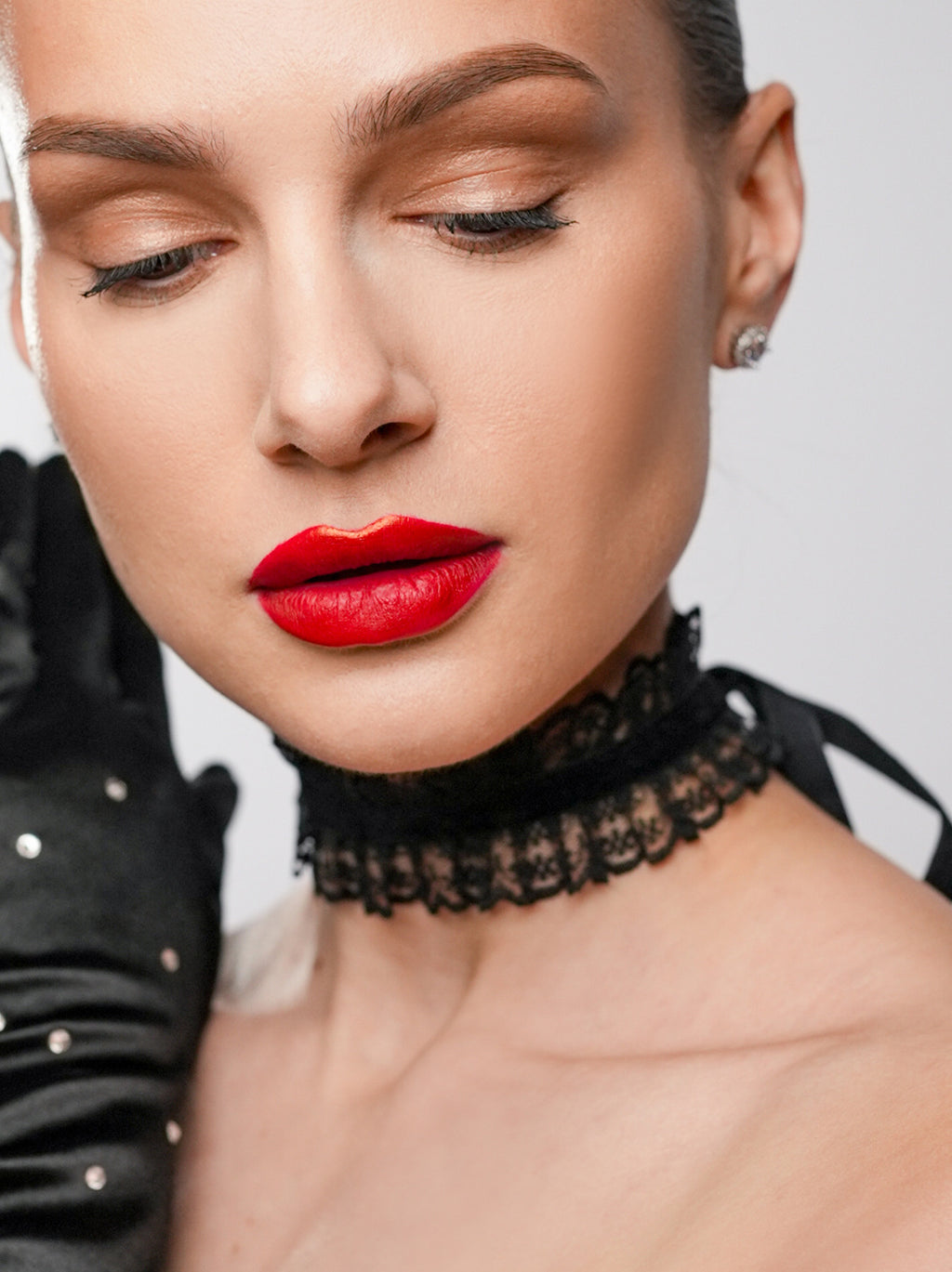 CHOKER DANTELĂ MARIE BLACK