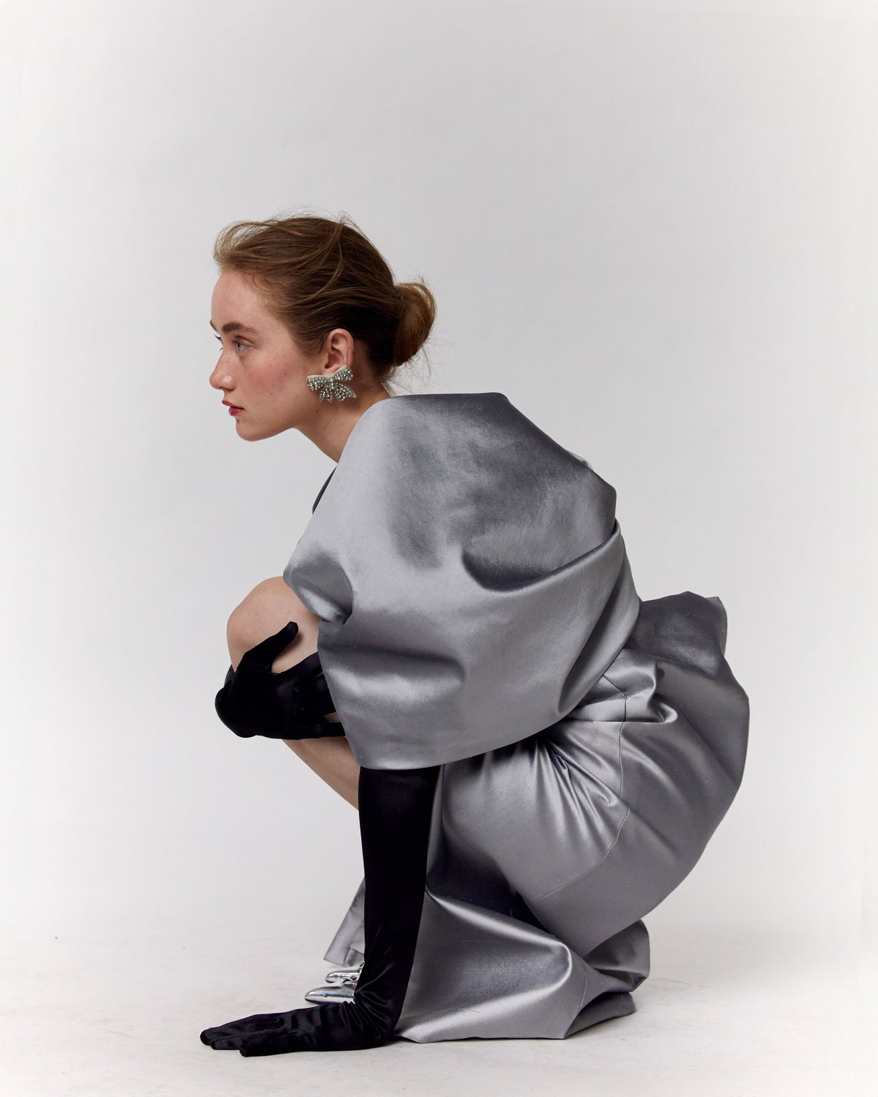 STYLEPACK 4 - ANASTASIA BLACK HEADBAND &amp; SATIN GLOVES