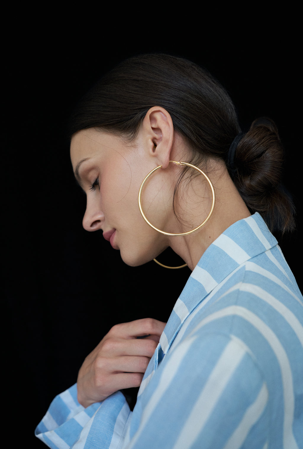 CERCEI MACRO HOOPS GOLD