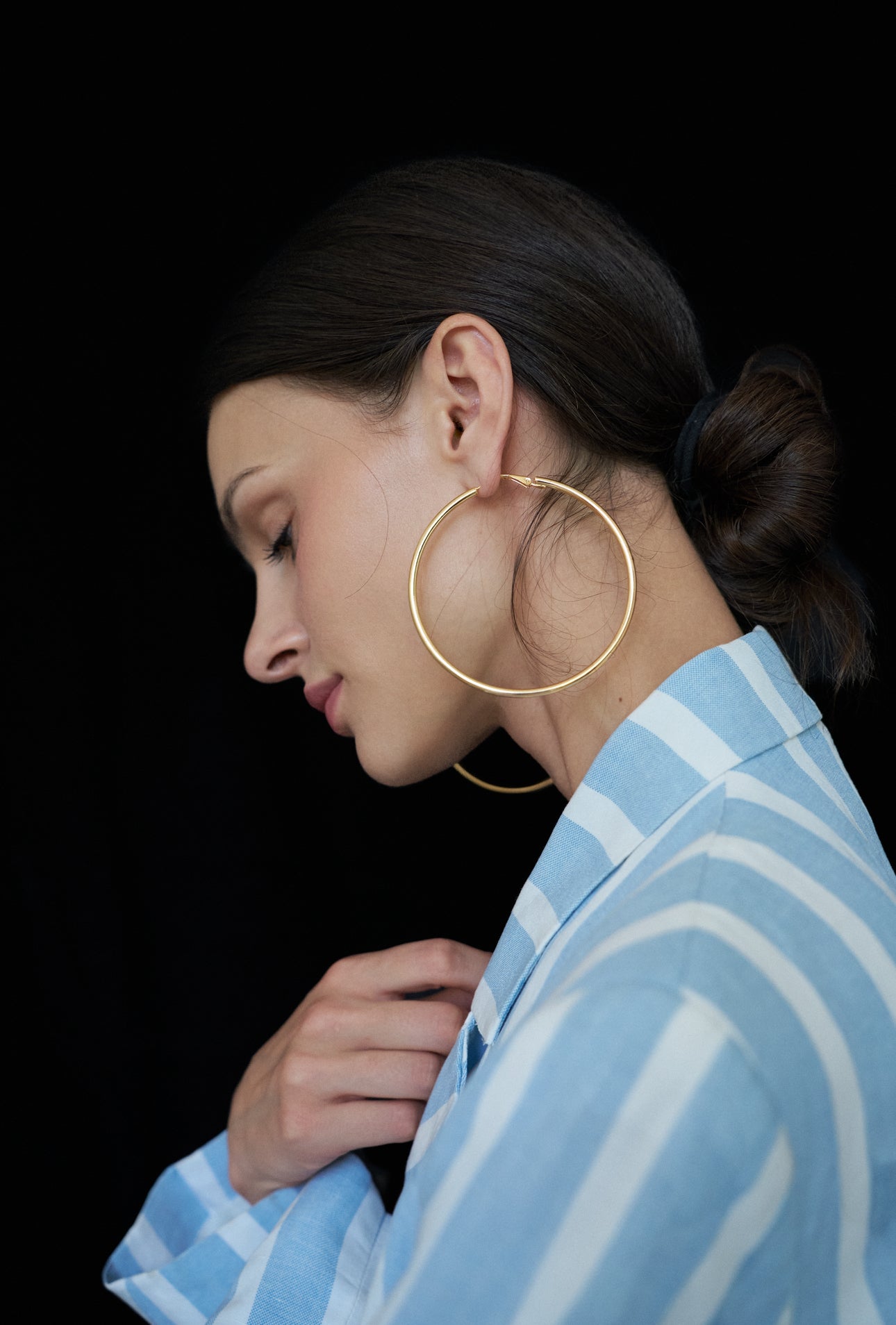 CERCEI MACRO HOOPS GOLD