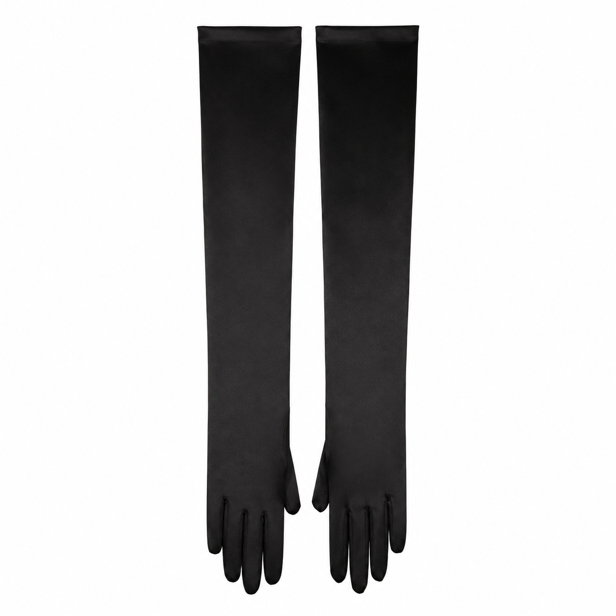 MĂNUȘI SATIN NEGRU