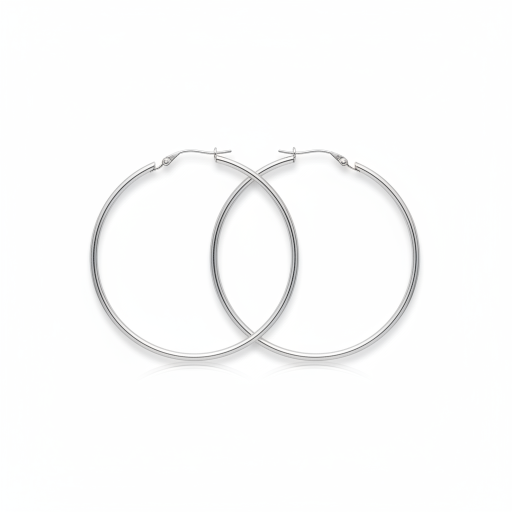 CERCEI MACRO HOOPS SILVER