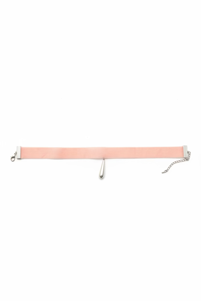 CHARM CHOKER PINK