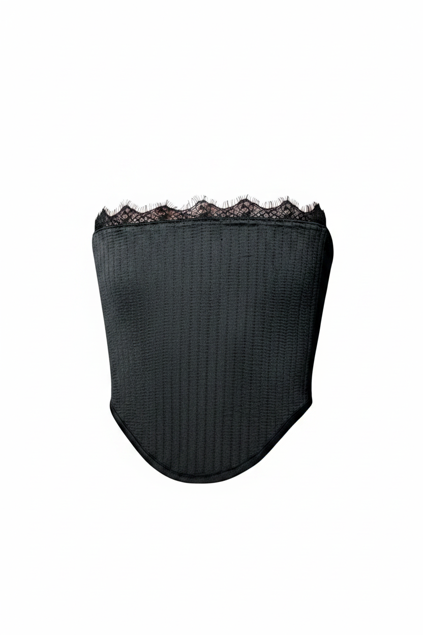 CORSET CASINO CU DOUĂ FEȚE (ROȘU-NEGRU)