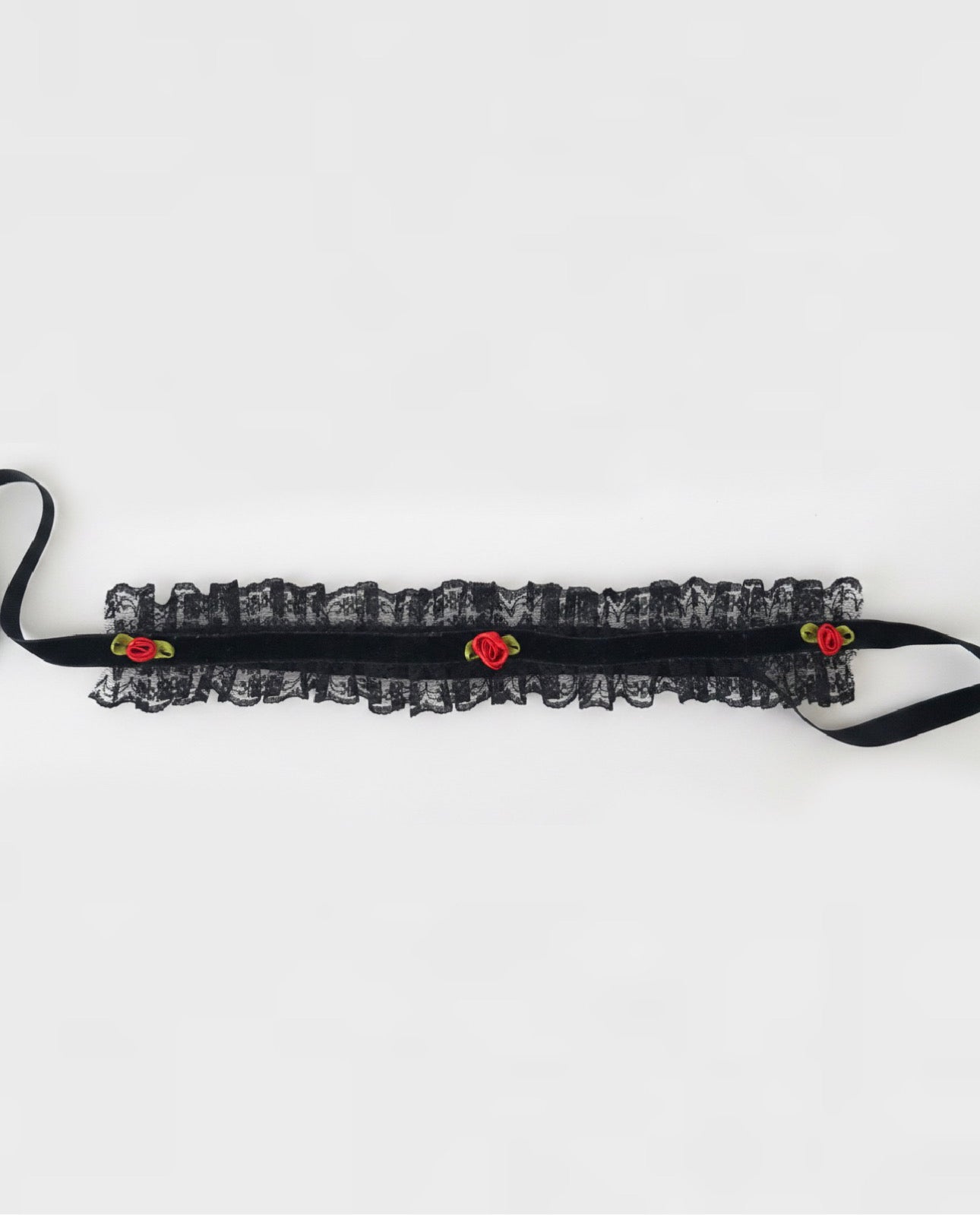 CHOKER DANTELĂ BABY ROSE BLACK