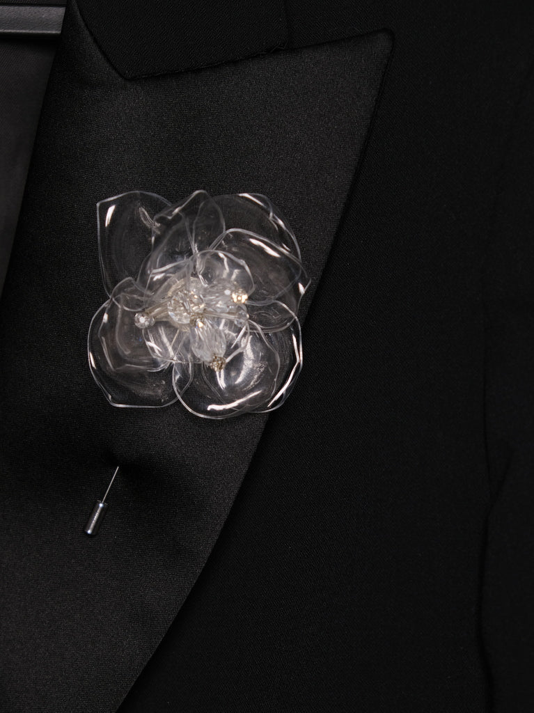 SILVER LINING FLOWER PIN